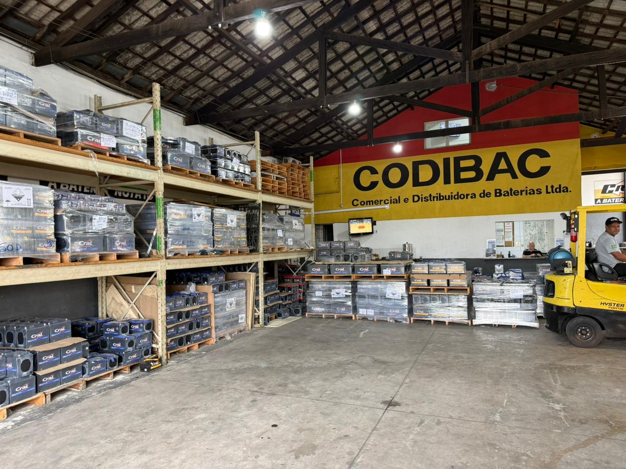 Estoque Codibac em Campinas — bateria Cral de primeira linha