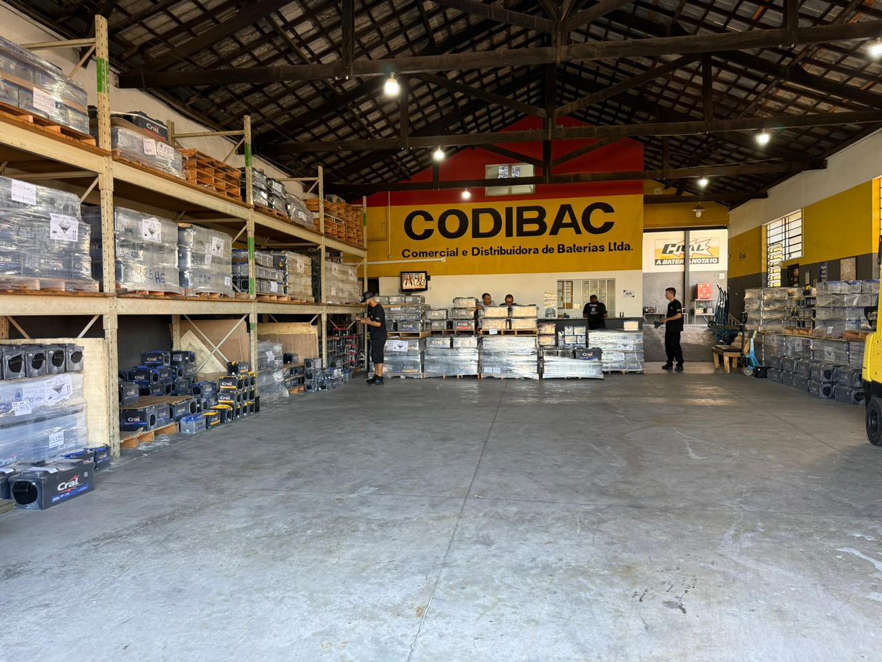Equipe Codibac no estoque em Campinas